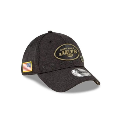 New York Jets Gorra | New Era NFL Salute To Service 39thirty Stretch Fit Cap Mexico - Negros
